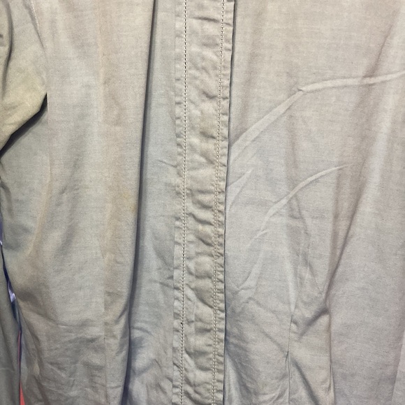 Lands’ End Pinpoint Oxford Blouse, size 10, blue, 80% Cotton, 20% Polyester. - Picture 3 of 10